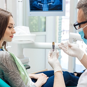 The consultation is the first step in the dental implant process