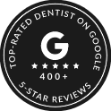 Top-Rated Dentist on Google badge