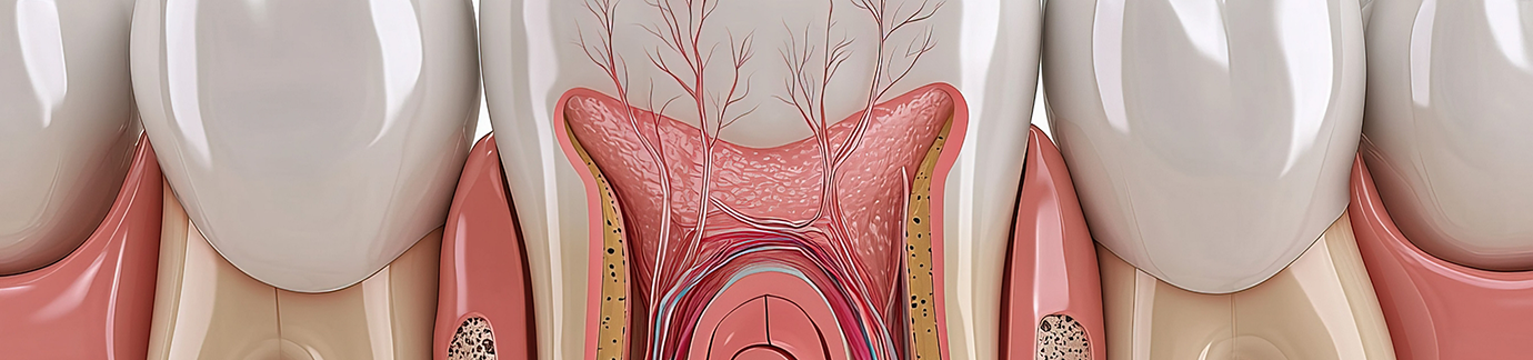 Illustration of inside of tooth